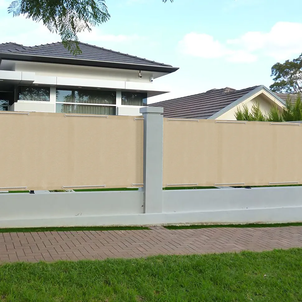 Telo frangivista beige per balcone e ringhiera h85x500cm