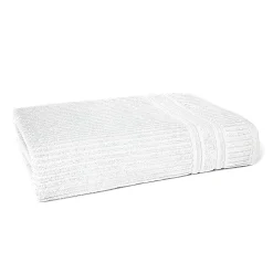 Telo in cotone Bianco Spugna Stripe 100x150 cm