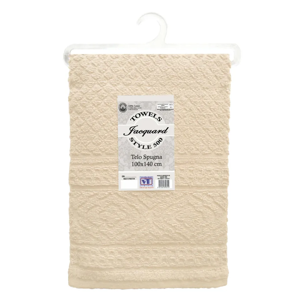 Telo in cotone Natural Spugna 500 Style 100x140 cm