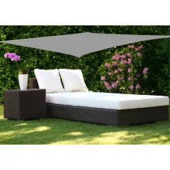 Telo ombreggiante Vela da giardino quadrata Grigio 3x3 metri