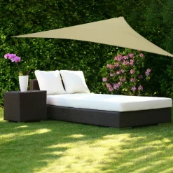 Telo ombreggiante Vela da giardino triangolare Ècru 3,6x3,6x3,6 metri