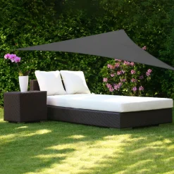 Telo ombreggiante Vela da giardino triangolare Grigio 3x3x3 metri