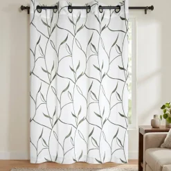 Tenda Acanthe con motivo floreale Verde h260x140 cm