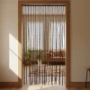 Tenda a Fili con Supporto in Legno h220x100 cm