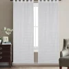 Tenda Coppia Jerry in Tessuto Jacquard Bianco 60x240 cm