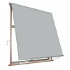 Tenda da sole Milos a caduta avvolgibile con braccetti colore grigio