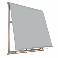 Tenda da sole Milos a caduta avvolgibile con braccetti colore grigio