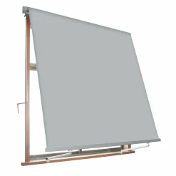 Tenda da sole Milos a caduta avvolgibile con braccetti colore grigio