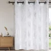 Tenda Leonce con motivo floreale argento h260x140 cm