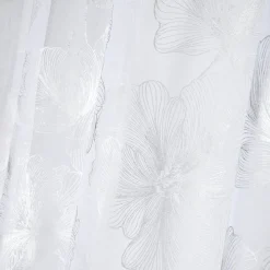Tenda Leonce con motivo floreale argento h260x140 cm