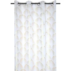 Tenda Maldive Voile Motivo Esotico Oro Linea Lovely Casa 140x260 cm