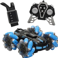 The Stunt Vehicle Racing con Radiocomando + Controller da Polso, Effetto Spray e Luci LED