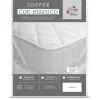 Topper trapuntato con elastici per letto singolo 90x200 cm