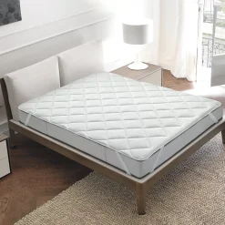 Topper Trapuntato Letto Singolo Matilde Silver 80x200 cm