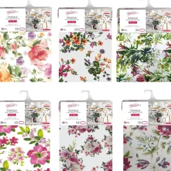 Tovaglia antimacchia Linea Flowers 10 posti