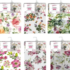 Tovaglia antimacchia Linea Flowers 6 posti