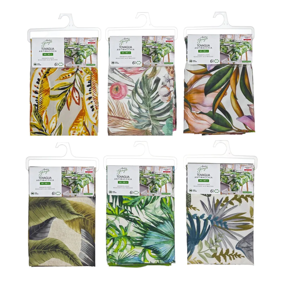 Tovaglia Antimacchia Linea Jungle 6 posti