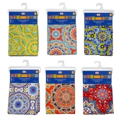 Tovaglia Antimacchia Linea Mandala 10 Posti 140x300 cm