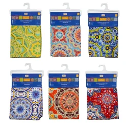 Tovaglia Antimacchia Linea Mandala 6 Posti 140x180 cm