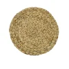 Tovaglietta Tonda Intrecciata in giacinto d'Acqua Naturale diametro 35 cm