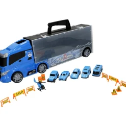 Transporter Truck 17 Pezzi con Auto ed Elicottero