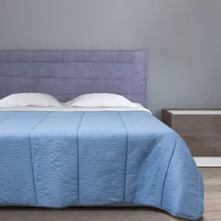 Trapunta double face 1 piazza e mezza 200x240cm celeste e blu