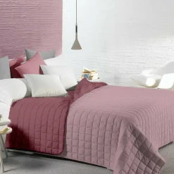 Trapunta Matrimoniale Bicolore Zephyr e Orchidea 250x250 cm