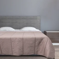 Trapunta Matrimoniale Bicolor Style Beige e Tortora 240x240 cm