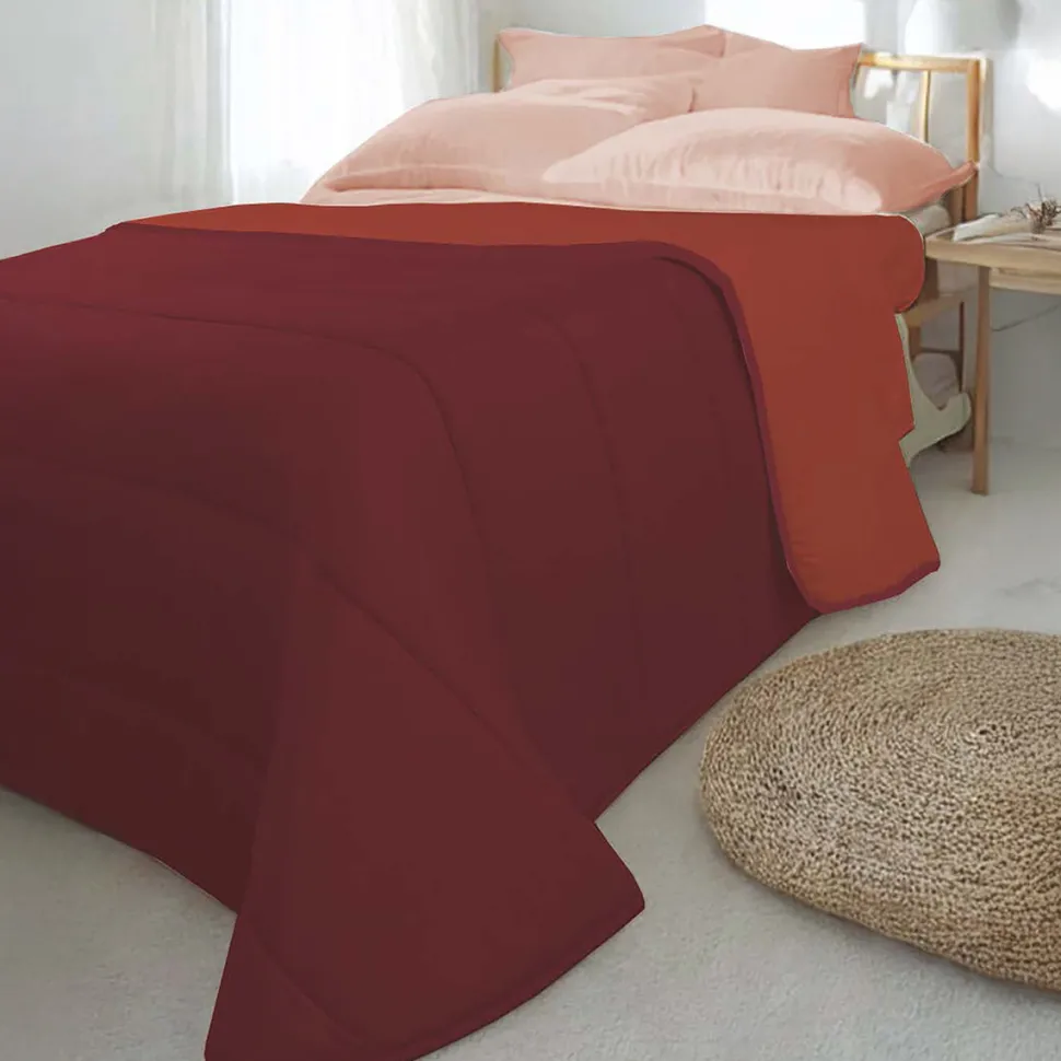 Trapunta Matrimoniale Bicolor Style Cotto 150x240 cm