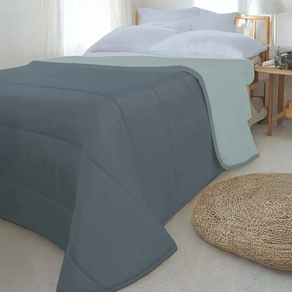 Trapunta Matrimoniale Bicolor Style Navy 240x240 cm