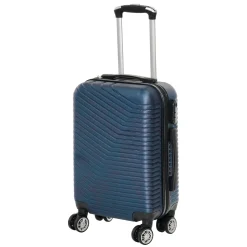 Trolley Semirigido 24" Blu in ABS con 4 ruote