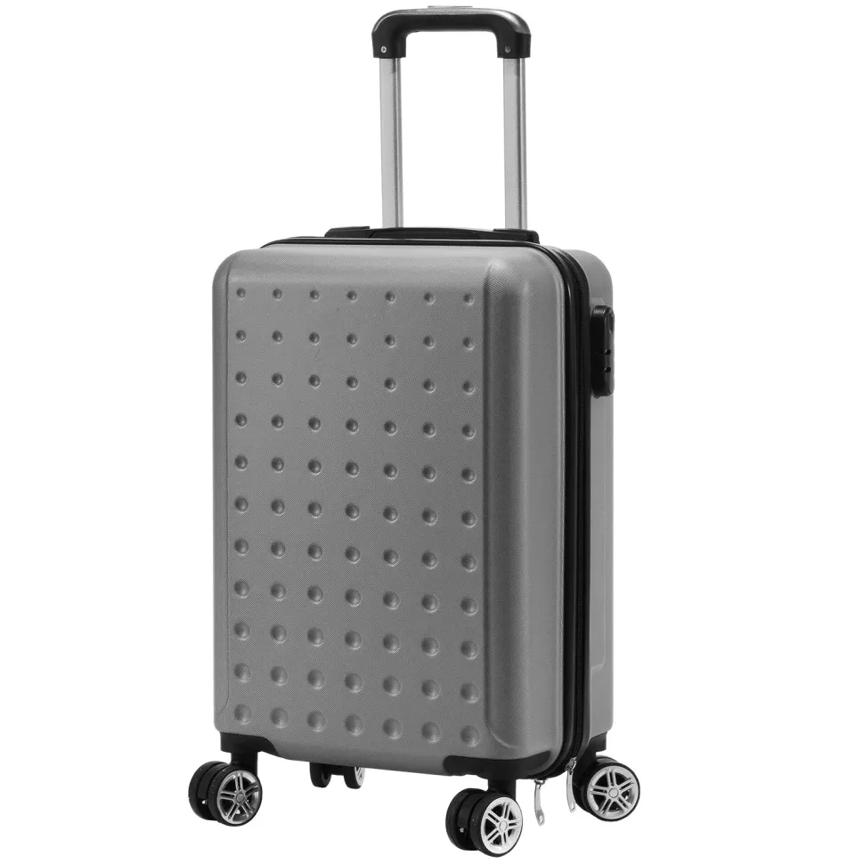 Trolley Semirigido 19" Grigio in ABS con 4 ruote