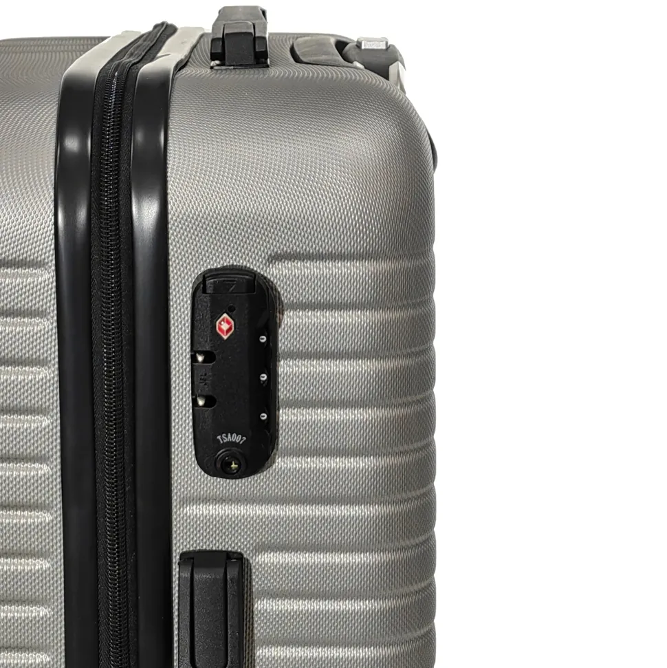 Trolley Semirigido 24" Grigio in ABS con 4 ruote
