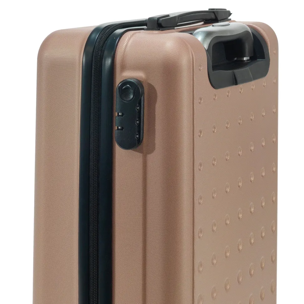 Trolley Semirigido 19" in ABS con 4 ruote Rose Gold