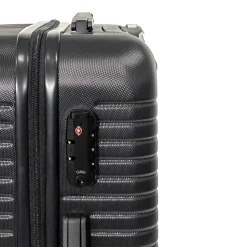 Trolley Semirigido 24" Nero in ABS con 4 ruote