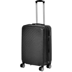 Trolley Semirigido 24" Nero in ABS con 4 ruote