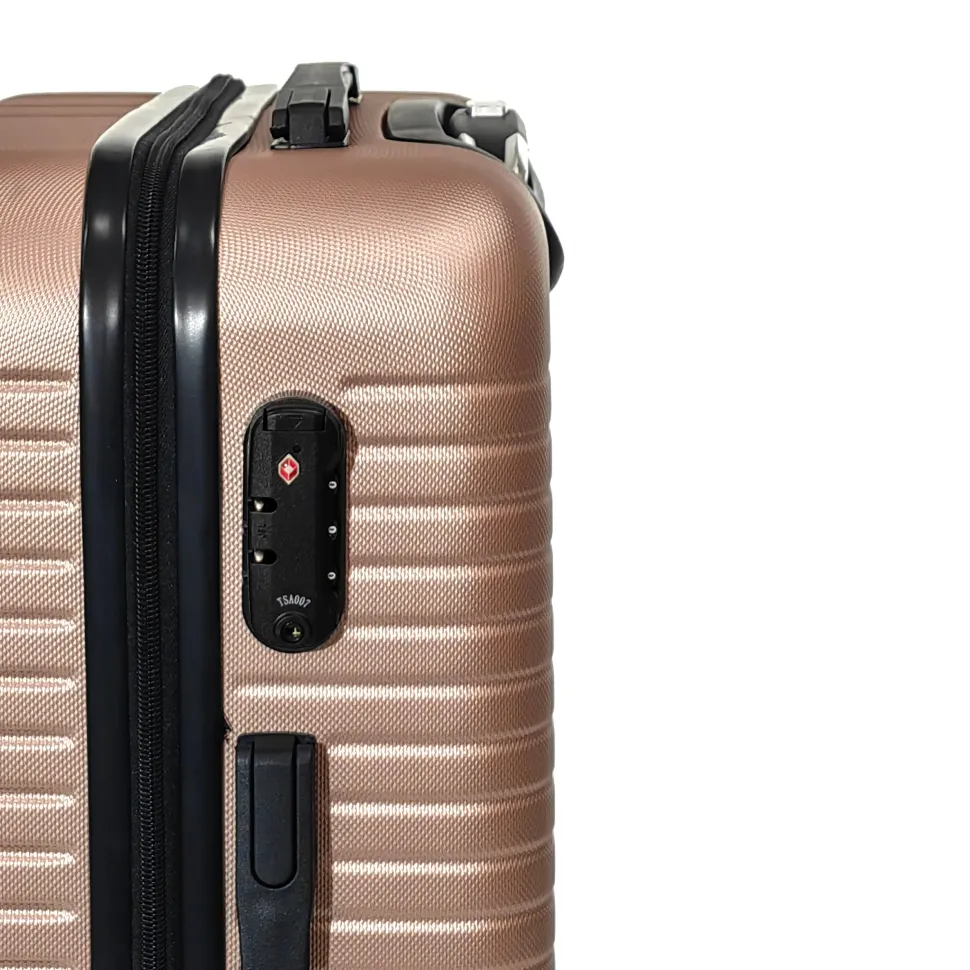 Trolley Semirigido 19" Rose Gold in ABS con 4 ruote