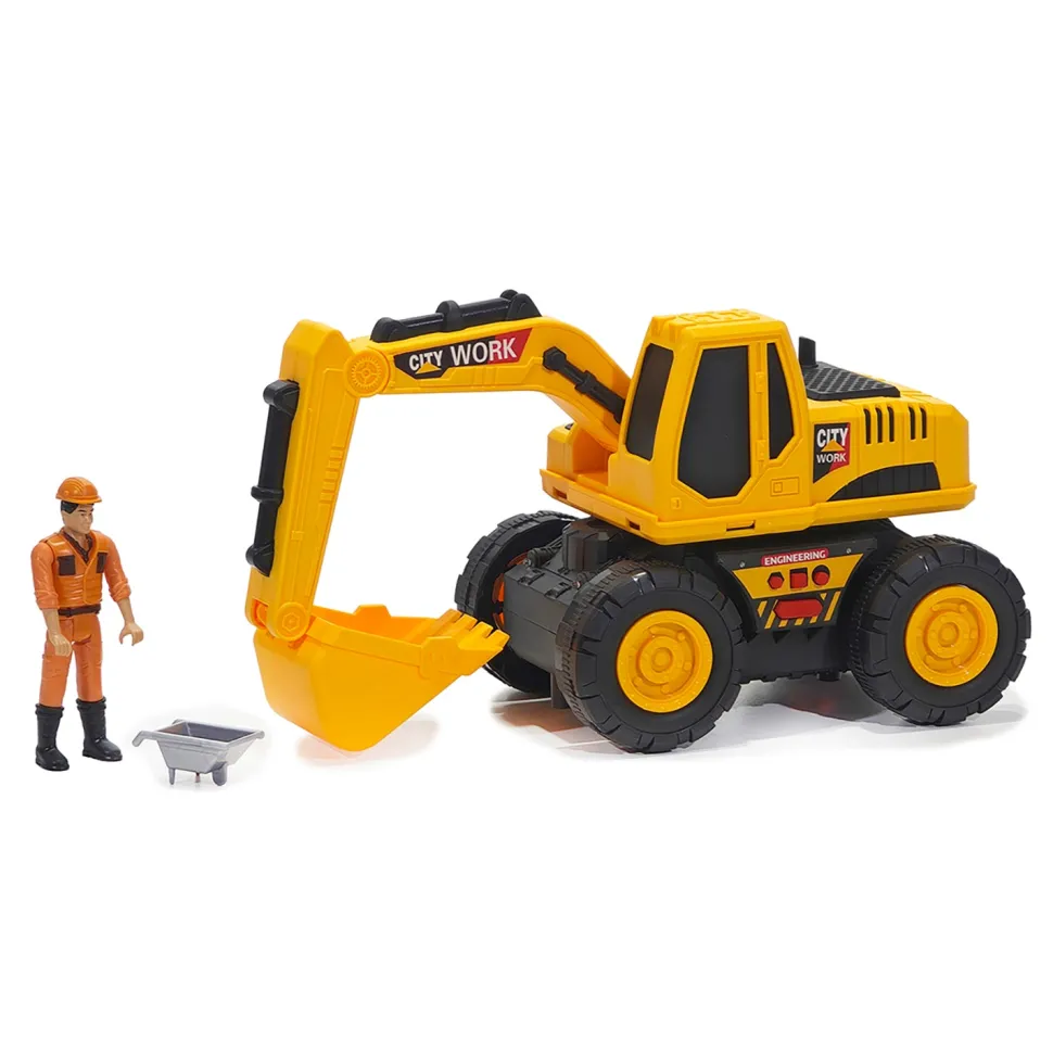 Truck Power Mezzi da Cantiere con Luci e Suoni