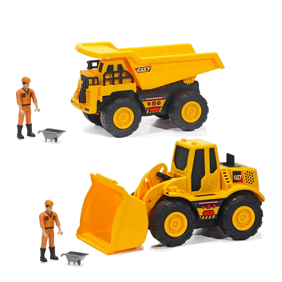 Truck Power Mezzi da Cantiere con Luci e Suoni