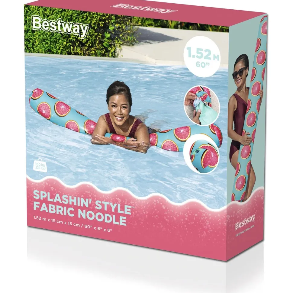 Tubo Gonfiabile Galleggiante Poolnudel Splashin' Style con rivestimento in tessuto 150x23 cm