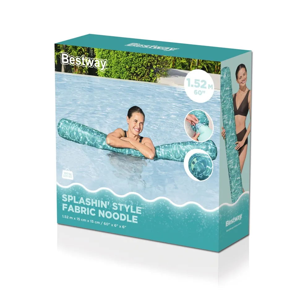 Tubo Gonfiabile Galleggiante Poolnudel Splashin' Style con rivestimento in tessuto 150x23 cm
