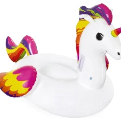 Unicorno gonfiabile Fantasy Cavalcabile per bambini 163x110x95,5 cm
