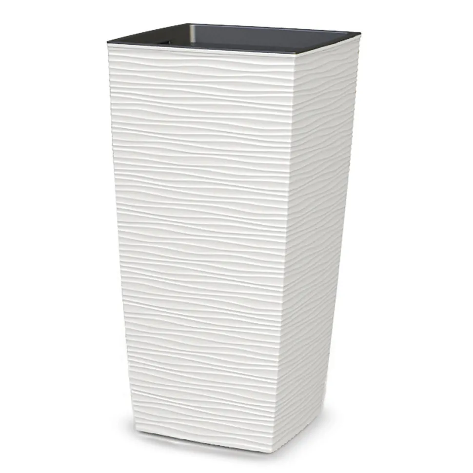 Vaso Aurora Bianco con Inserto