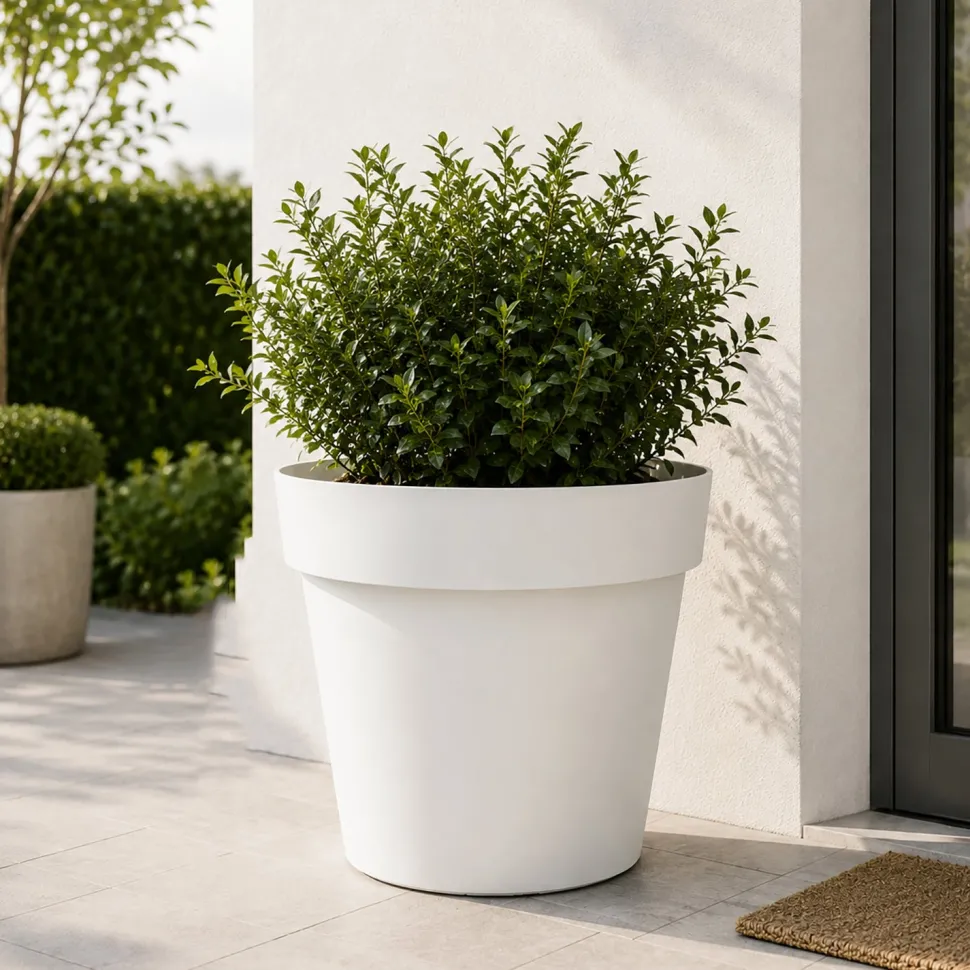 Vaso Melrose Flower Pot Bianco