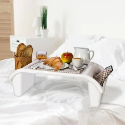 Vassoio da Letto Bianco h21x58x29,5 cm