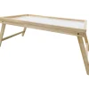 Vassoio in legno con gambe pieghevoli