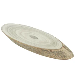 Vassoio ovale in legno di paulownia