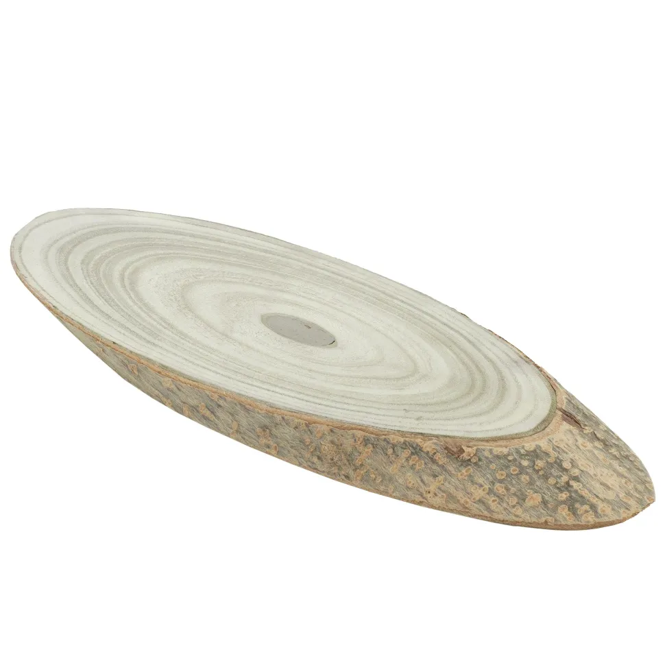 Vassoio ovale in legno di paulownia