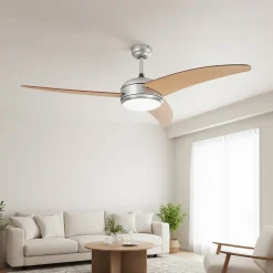 Ventilatore da Soffitto con Plafoniera Evolution Fan-Wood