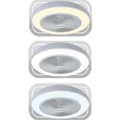 Ventilatore da Soffitto con Plafoniera Vortix LED